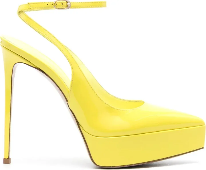 Uma 140mm slingback pumps