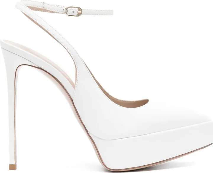 Uma 140mm slingback pumps