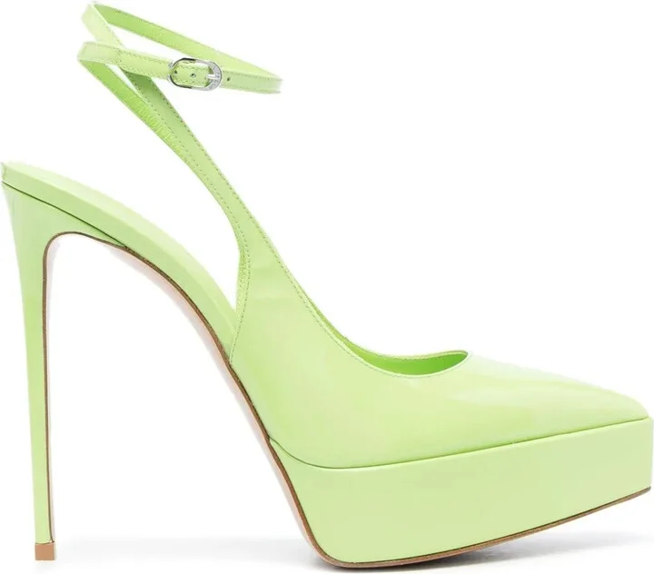 Uma 140mm slingback pumps