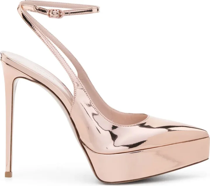 Uma 140mm slingback pumps