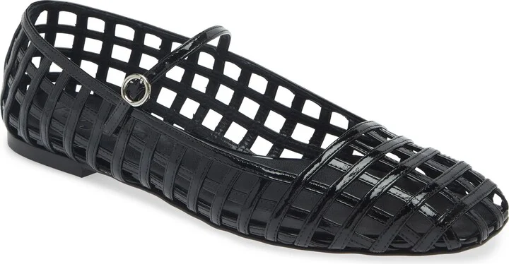 Uma Caged Mary Jane Ballet Flat