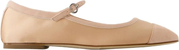 Uma Cap Ballerinas - Aeyde - Satin - Gold
