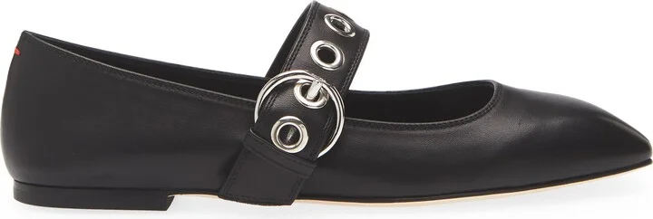 Uma Eyelet Mary Jane Flat - Image 3