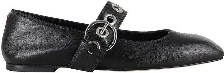Uma Eyelet Nappa Leather Black
