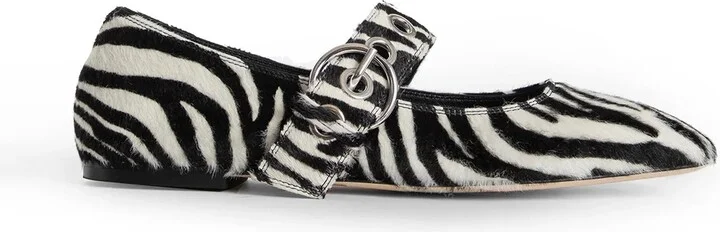 Uma Eyelet Ponyhair Mary-Janes