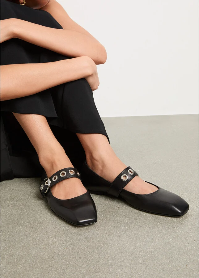 Uma Leather Flats - Image 2