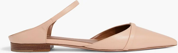 Uma leather point-toe flats