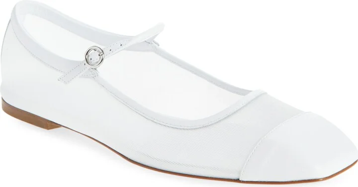 Uma Mary Jane Cap Toe Flat