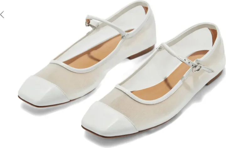 Uma Mesh ballerina flats