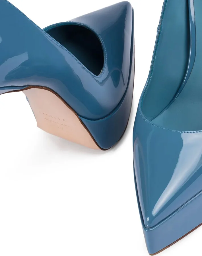 Uma patent-leather platform pumps - Image 4