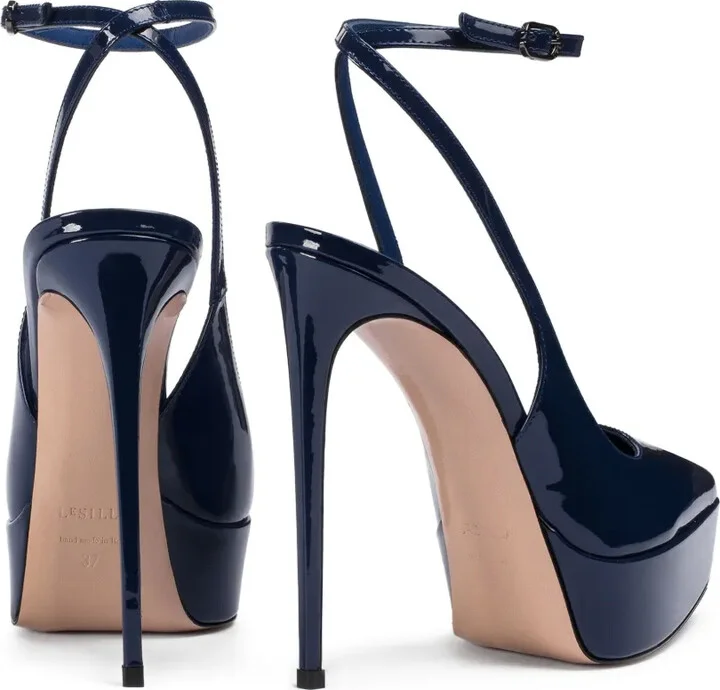 Uma patent leather platform pumps - Image 3