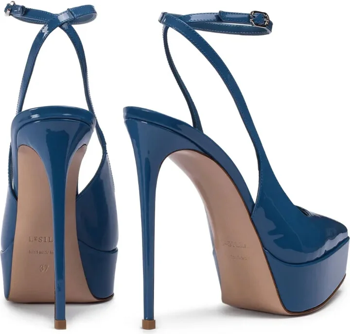 Uma patent leather platform pumps - Image 3