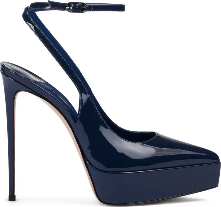 Uma patent leather platform pumps