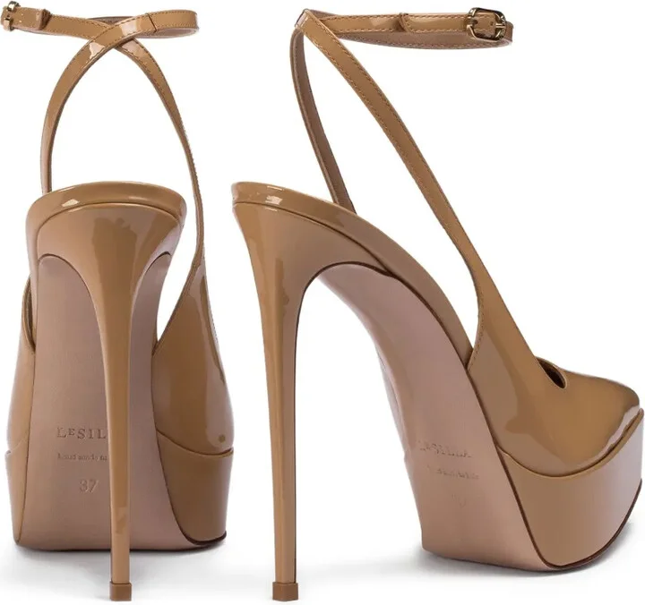 Uma platform slingback pumps - Image 3