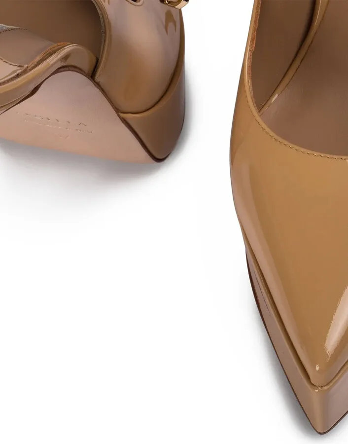 Uma platform slingback pumps - Image 4