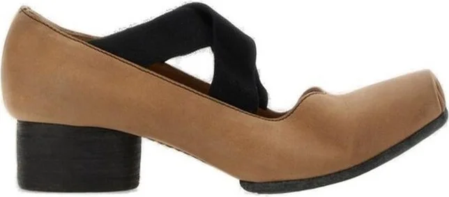 Uma Wang Cross Strap Ballerina Flats