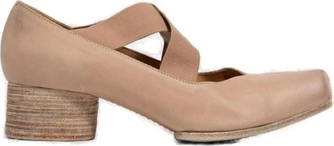 Uma Wang Cross Strap Ballerina Pumps