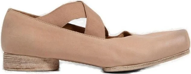 Uma Wang Cross-Strapped Ballet Shoes