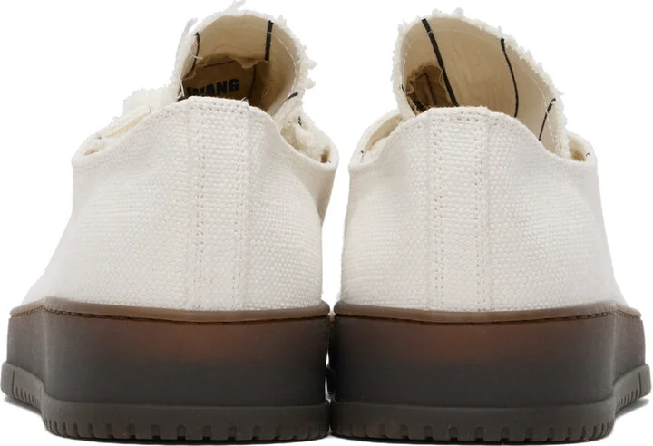 UMA WANG Off-White Tennis Sneakers - Image 2
