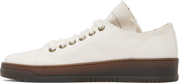 UMA WANG Off-White Tennis Sneakers - Image 3