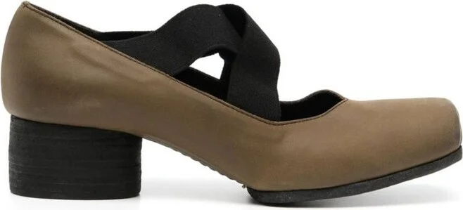 Uma Wang Square Toe Heeled Ballet Shoes