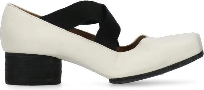 Uma Wang Square Toe Slip-On Ballerina Shoes