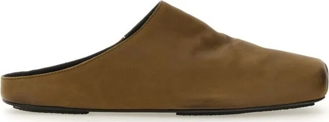 Uma Wang Square Toe Slip-On Sandals