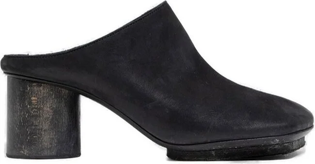 Uma Wang Square Toe Stone Mules