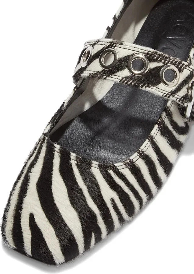 Uma zebra-pattern ballet flats - Image 4