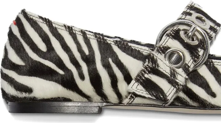 Uma zebra-pattern ballet flats - Image 5