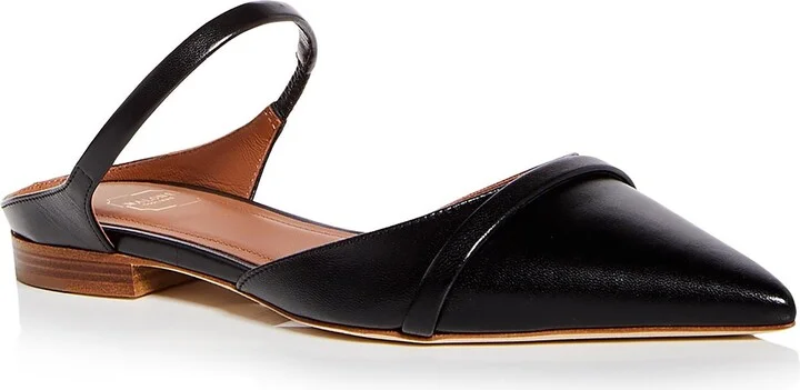 UMA102 Womens Leather Slip On Slide Sandals