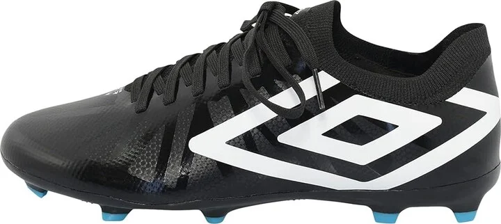 Umbro Velocita 6 Premier Men's Shoes Black/White/Cyan Blue : 11 D - Medium