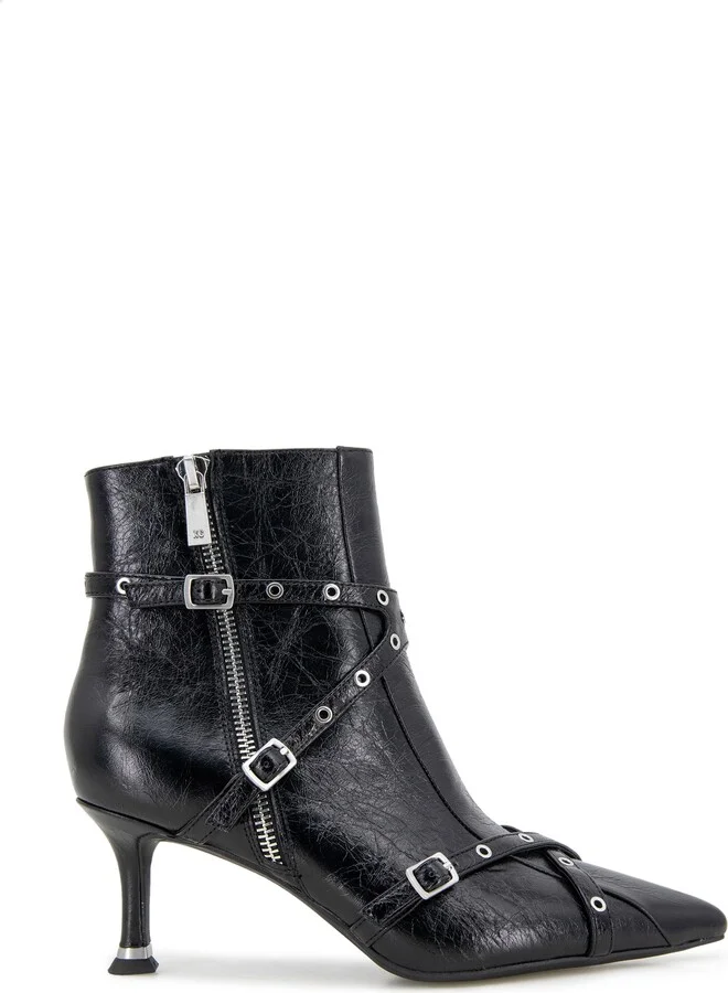Umi Pointed Toe Moto Bootie - Image 3