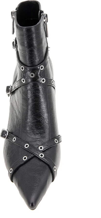 Umi Pointed Toe Moto Bootie - Image 4