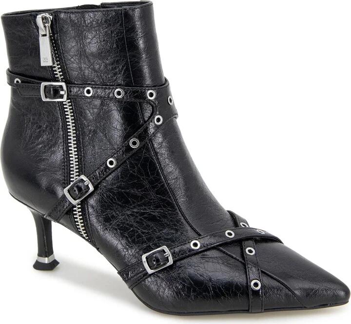 Umi Pointed Toe Moto Bootie
