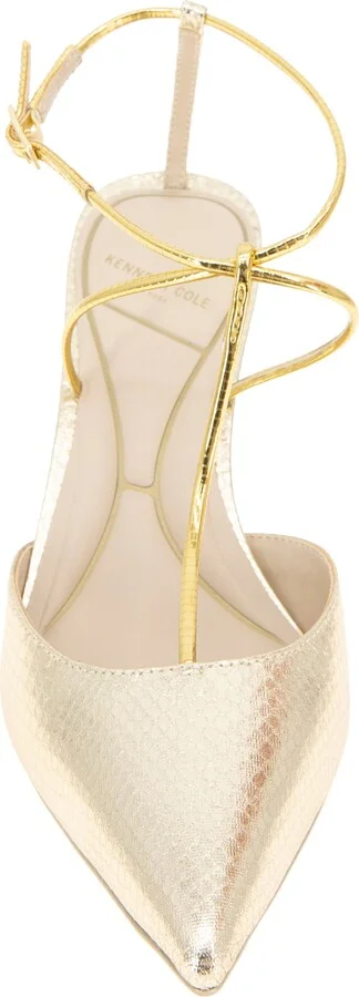Umi Snakeskin Embossed Pointed Toe Pump - Image 4