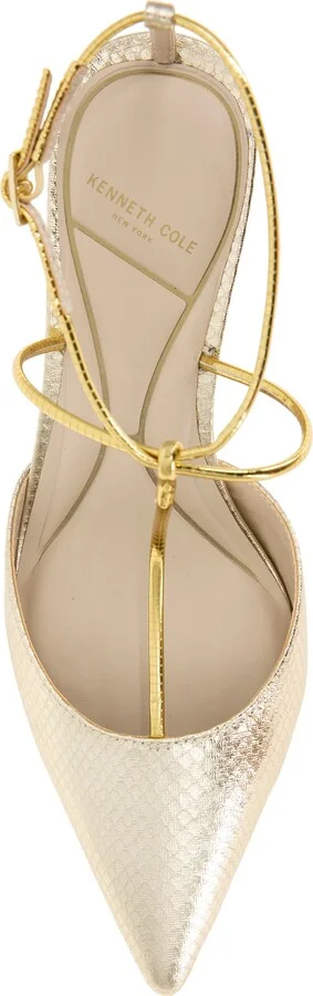 Umi Snakeskin Embossed Pointed Toe Pump - Image 5