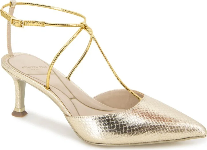 Umi Snakeskin Embossed Pointed Toe Pump
