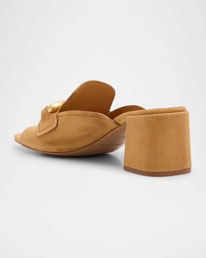 Umita Suede Mule Sandals - Image 5