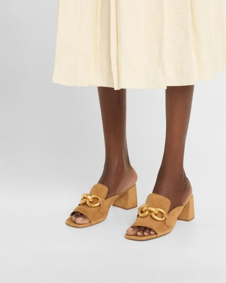Umita Suede Mule Sandals - Image 6