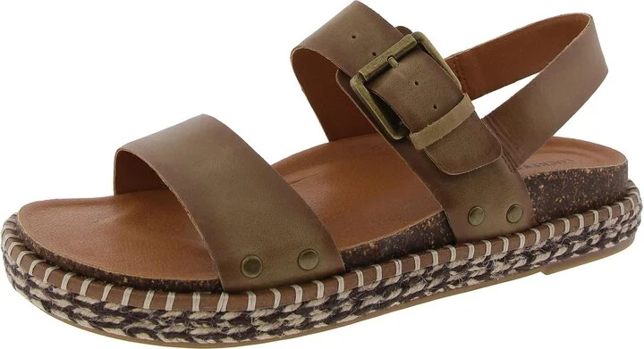 Umora Womens Stretch Leather Espadrilles