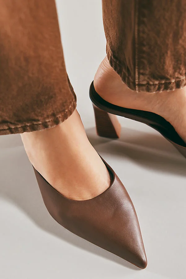 Unamused Pointed-Toe Heeled Mules - Image 2