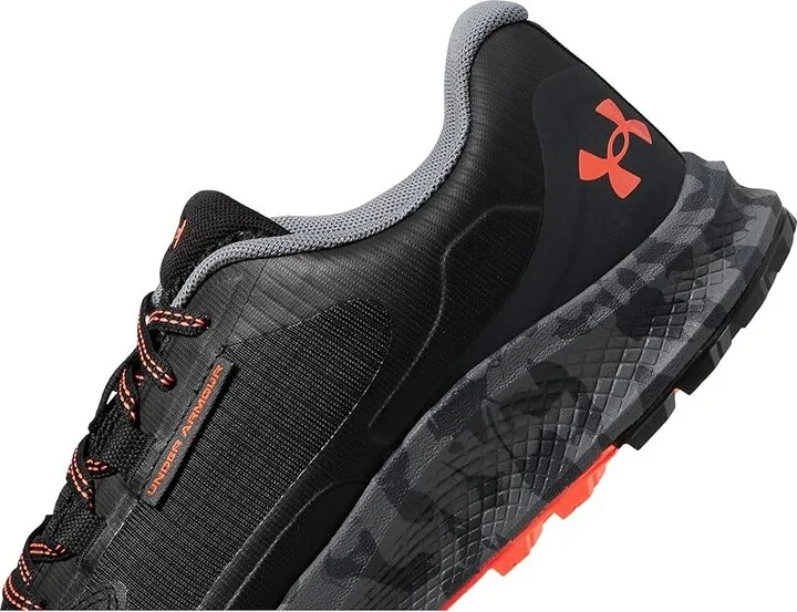 Under Armour Bandit Trail 3 Men's Shoes Black/Black/Orange Blast : 9 D - Medium, Synthetic - Image 4