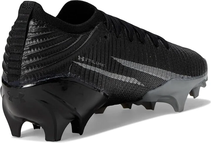 Under Armour Blur Pro Football Cleats Men's Cleated Shoes Black/Metallic Silver/Metallic Silver : 8 D - Medium, Synthetic - Image 4
