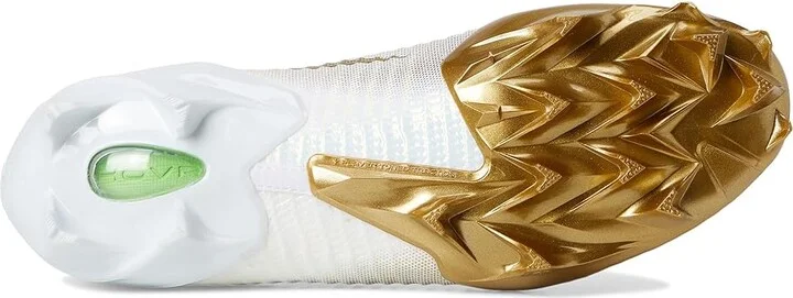Under Armour Blur Pro Football Cleats Men's Cleated Shoes White/Metallic Gold/Metallic Gold : 6.5 D - Medium, Synthetic - Image 3