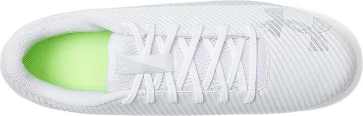 Under Armour Blur Select Football Cleats Men's Cleated Shoes White/Metallic Silver/Metallic Silver : 11.5 D - Medium, Rubber - Image 2