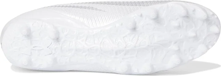 Under Armour Blur Select Football Cleats Men's Cleated Shoes White/Metallic Silver/Metallic Silver : 11.5 D - Medium, Rubber - Image 3