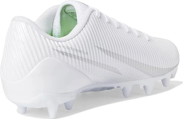 Under Armour Blur Select Football Cleats Men's Cleated Shoes White/Metallic Silver/Metallic Silver : 11.5 D - Medium, Rubber - Image 4