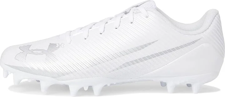 Under Armour Blur Select Football Cleats Men's Cleated Shoes White/Metallic Silver/Metallic Silver : 11.5 D - Medium, Rubber - Image 6