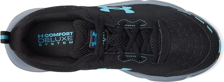 Under Armour Charged Assert 10 Men's Shoes Black/Black/Blue Surf : 9.5 D - Medium, Textile - Image 2
